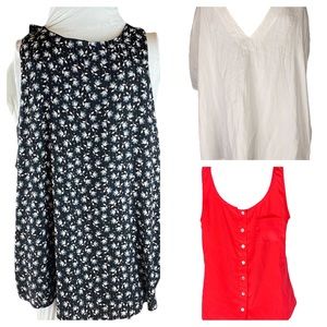 Lot of 3 Women’s Size M shirts Express, Charlotte Russe, & Loft